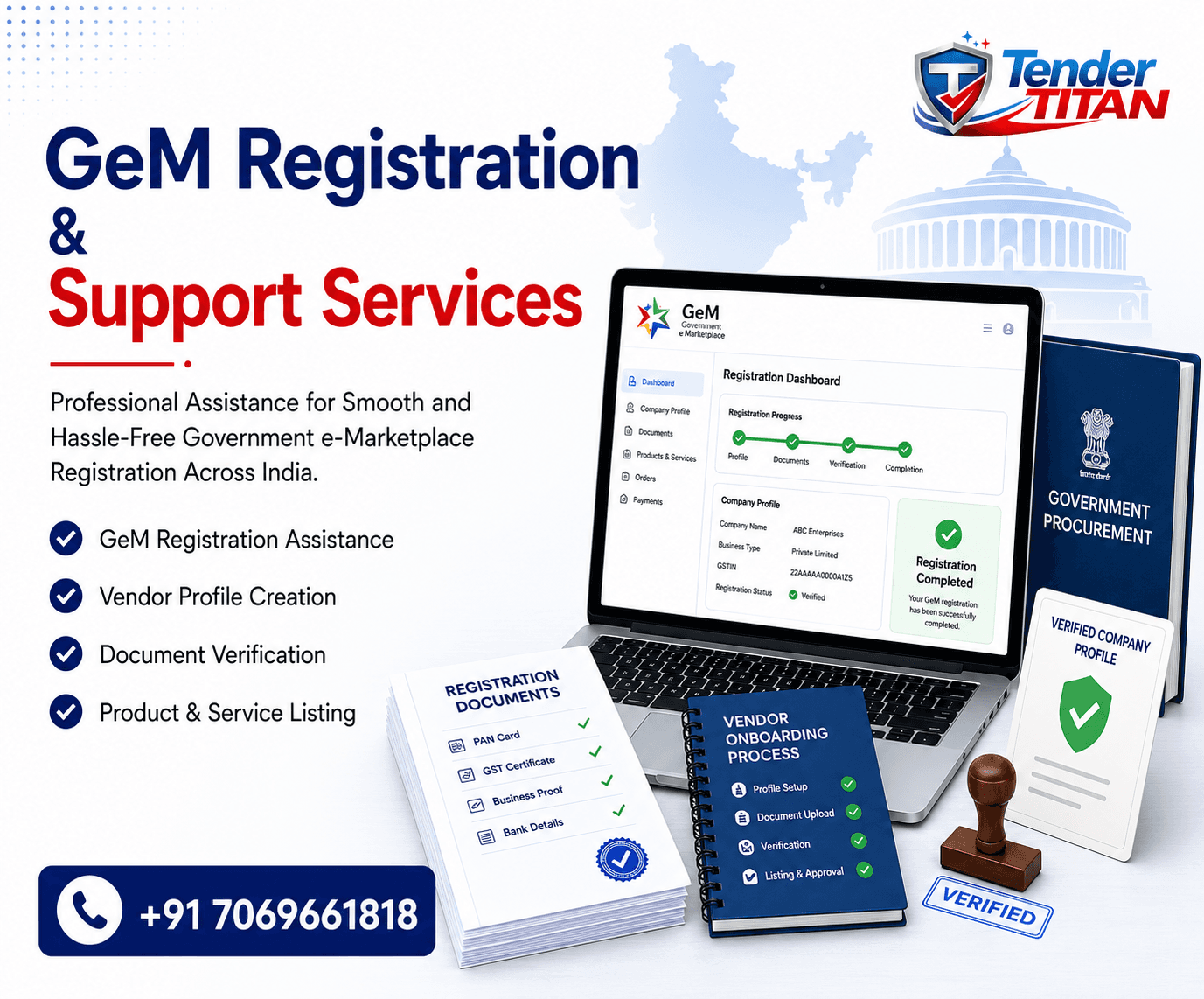 GeM Registration & Support Services Service